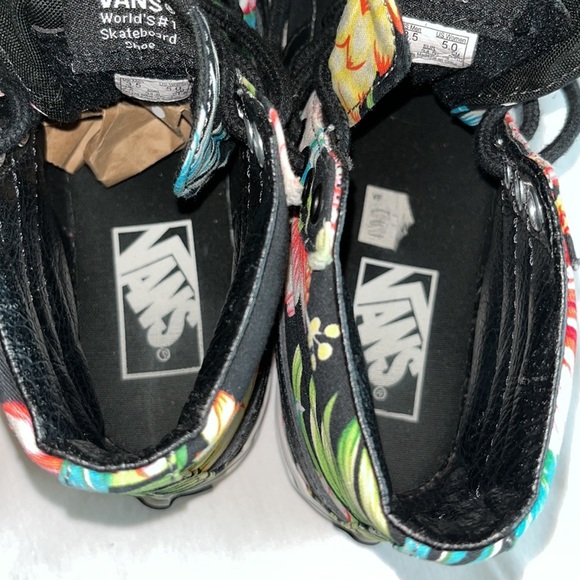VANS Sk8-Hi Hawaiian Flowers Lace Up Canvas High Top W5, M3.5, EUR 34.5 - Picture 8 of 12